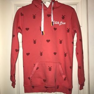 Dutch Luv Pink Heart Hoodie